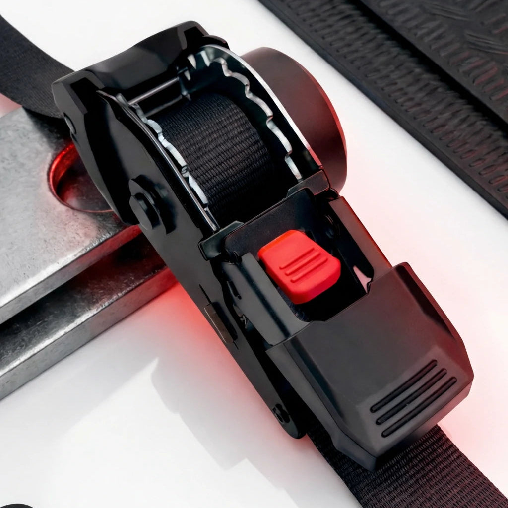 1" x 10' Auto Retractable Ratchet Straps - 1650lbs Heavy Duty