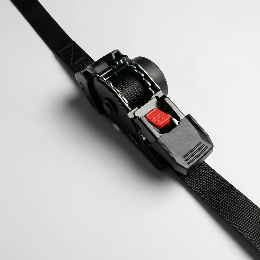 1" x 10' Auto Retractable Ratchet Straps - 1650lbs Heavy Duty