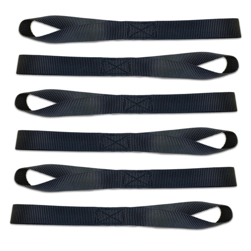 BOODAA_1x12_inch_Soft_Loop_Tie_Down_Straps_2 6 pack soft loop tie-down straps