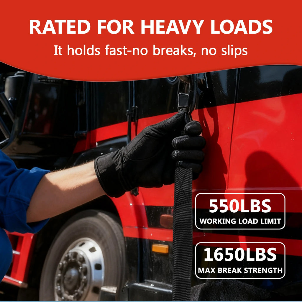 BOODAA_Retractable_Ratchet_Strap_Main_3 - 550LBS working load limit, 1650LBS max break strength